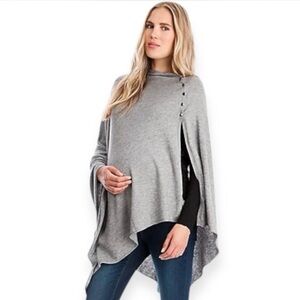 Seraphine Maternity Knit Poncho Nursing Cover